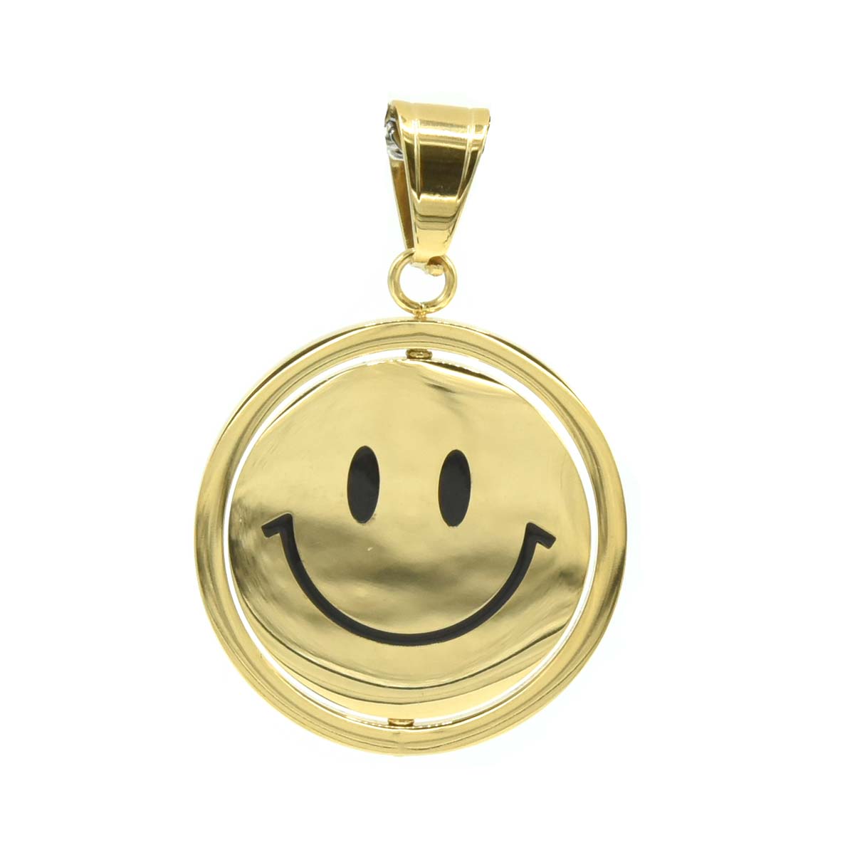 Kenzy Mii- Stainless Steel Happy Face Unisex Pendant