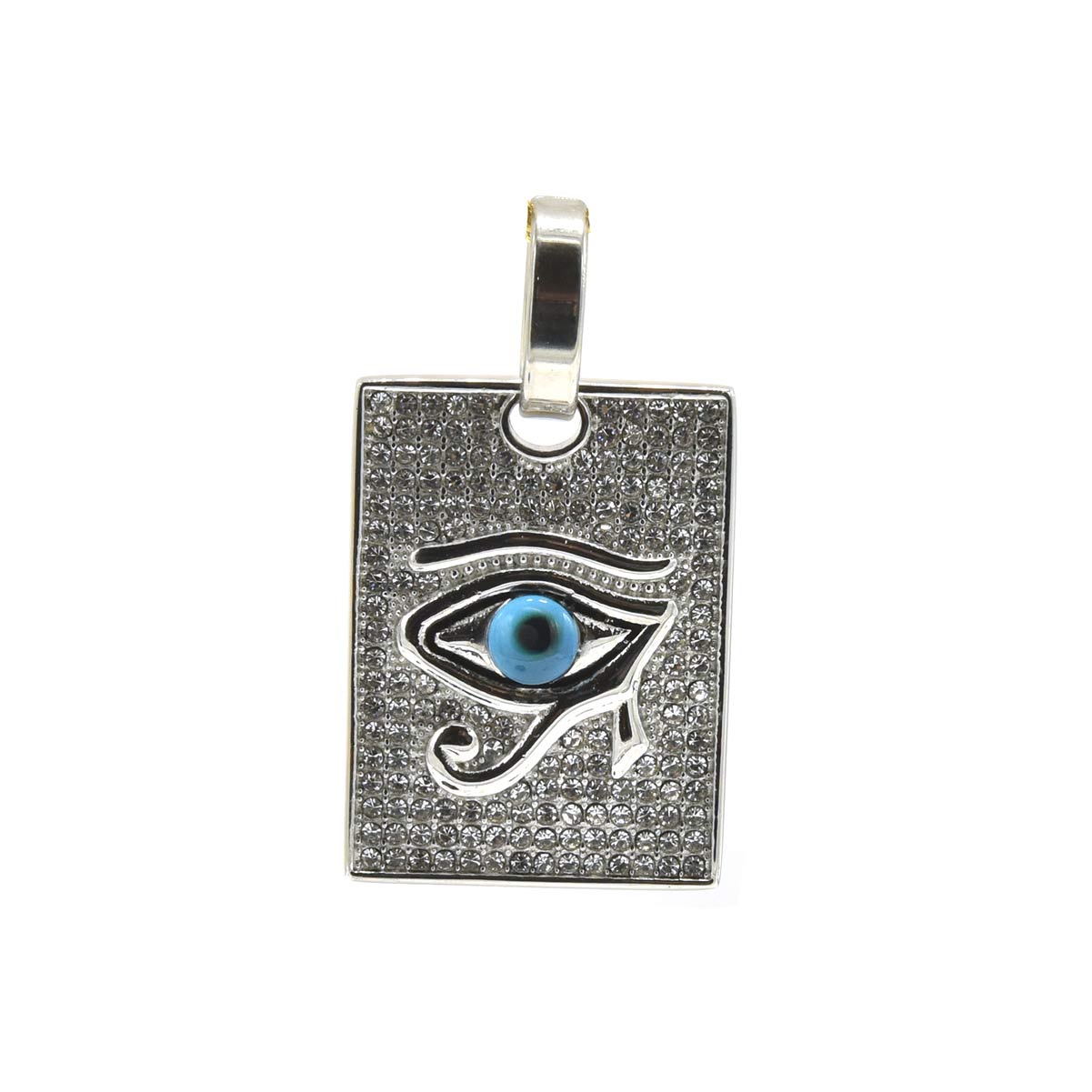 Kenzy Mii- Stainless Steel Illuminati Egyptian Eye of Horus Unisex Pendant