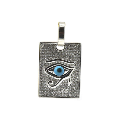 Kenzy Mii- Stainless Steel Illuminati Egyptian Eye of Horus Unisex Pendant