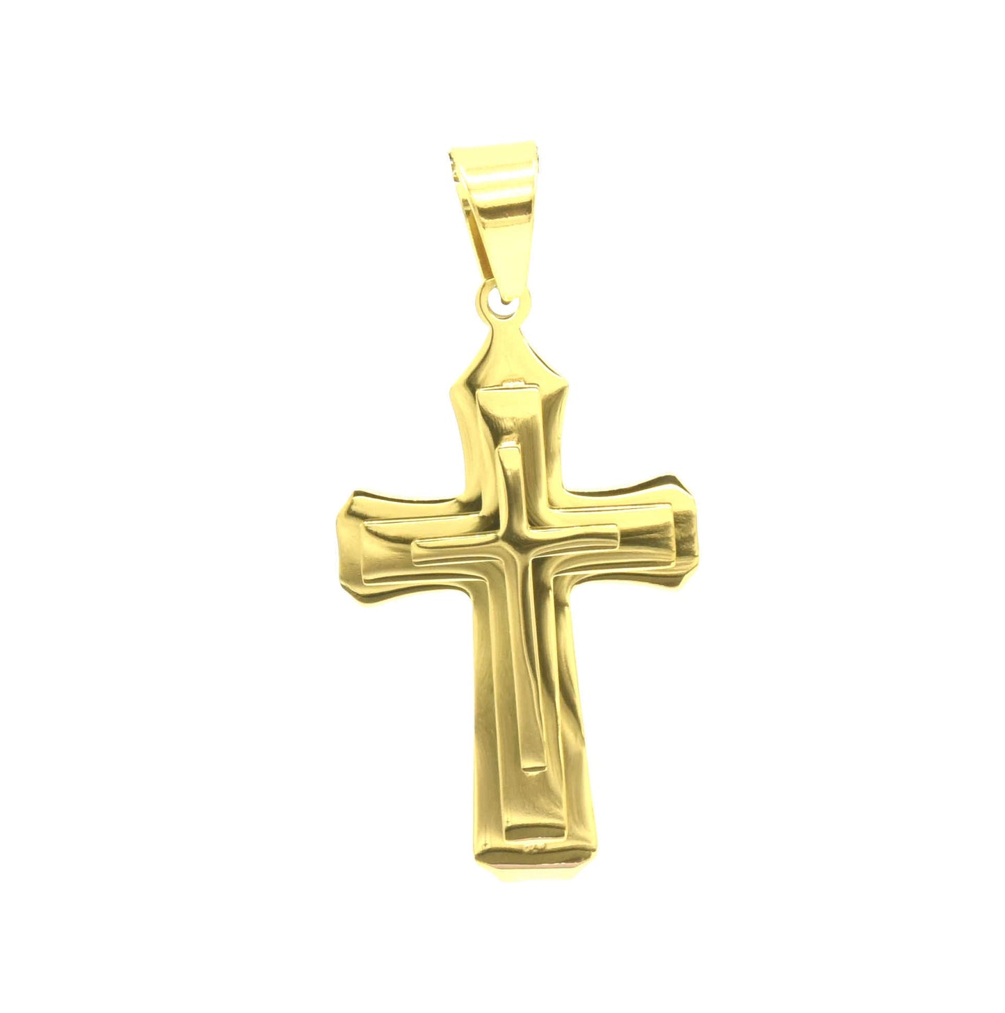 Kenzy Mii- Stainless Steel Artistic Cross Unisex Pendant