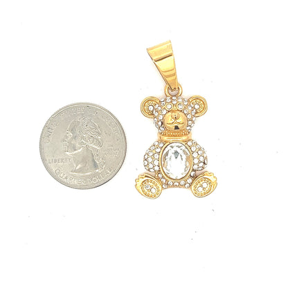 Kenzy Mii- Stainless Steel Teddy Bear Unisex Pendant