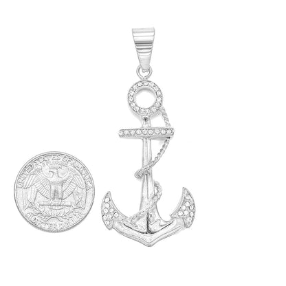 Kenzy Mii- Stainless Steel Anchor Rope Unisex Pendant