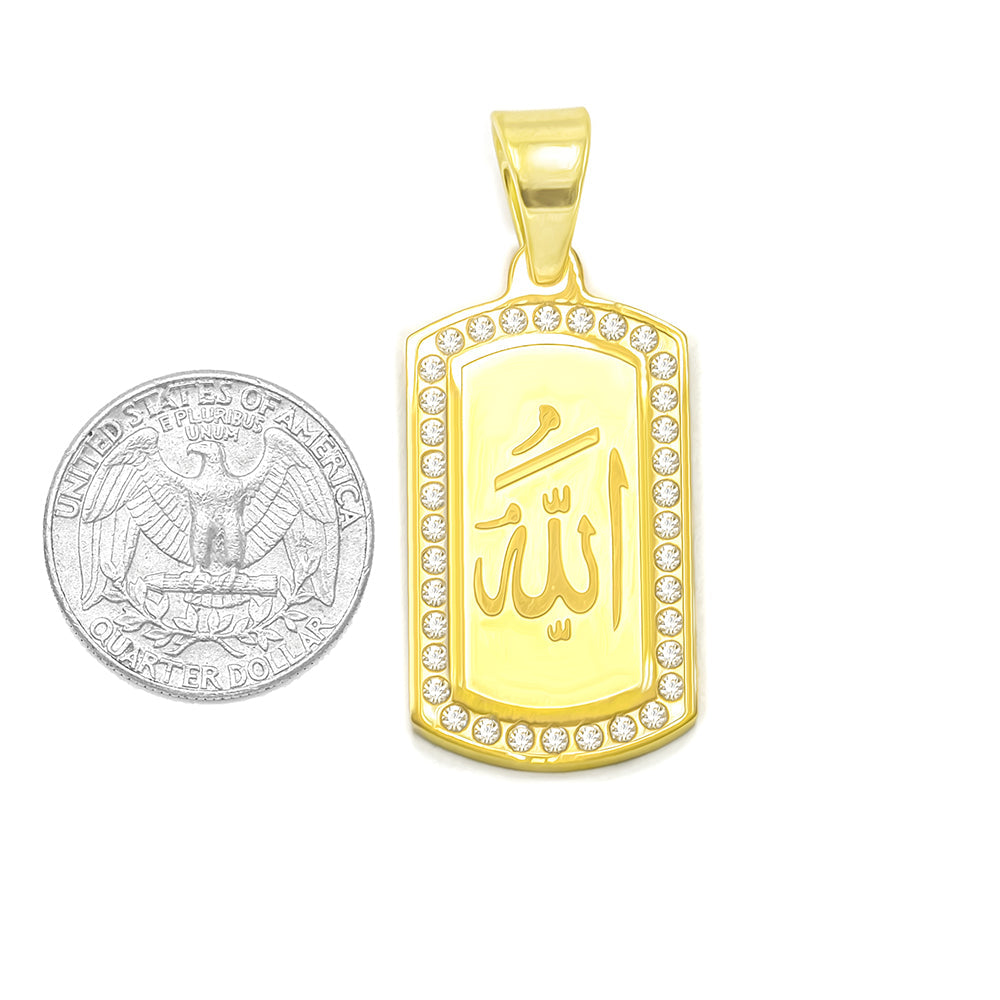 Kenzy Mii- Stainless Steel ALLAH's Name Unisex Pendant