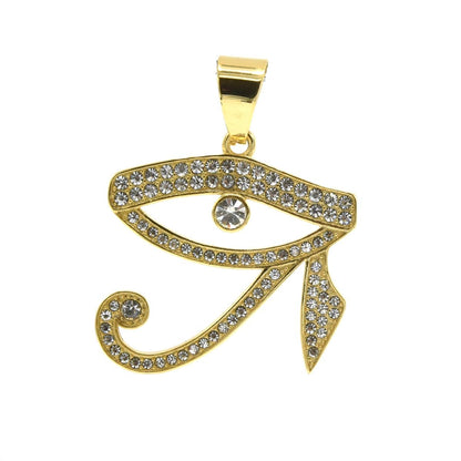 Kenzy Mii- Stainless Steel Black Eye of Horus Unisex Pendant