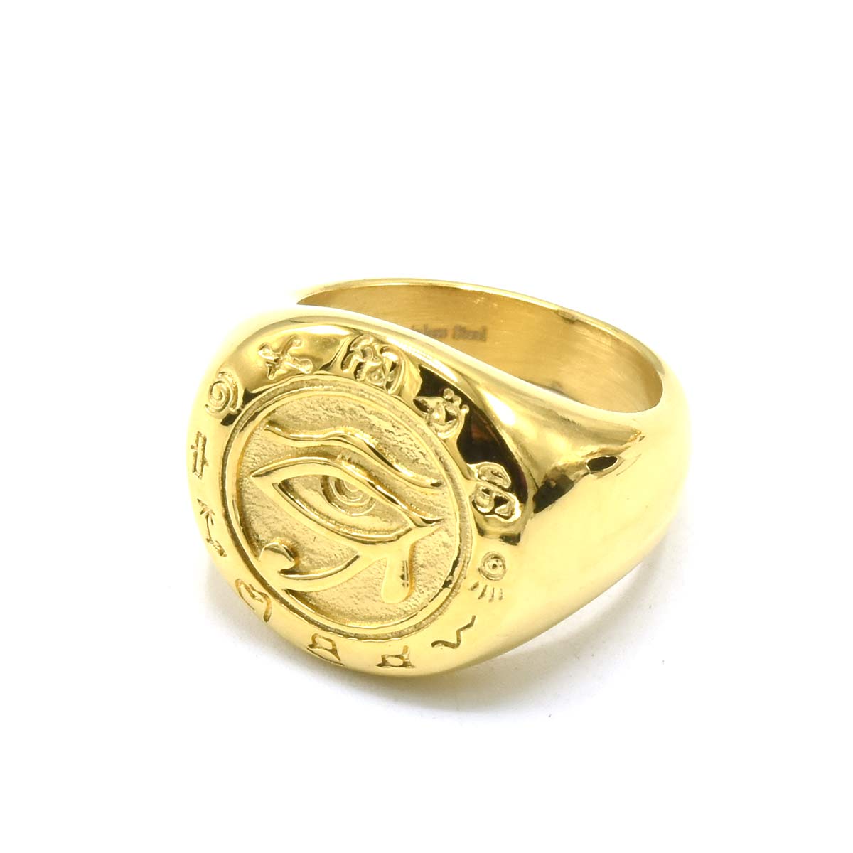 Kenzy Mii- Stainless Steel Ancient Egypt Eye of Horus Men's Ring