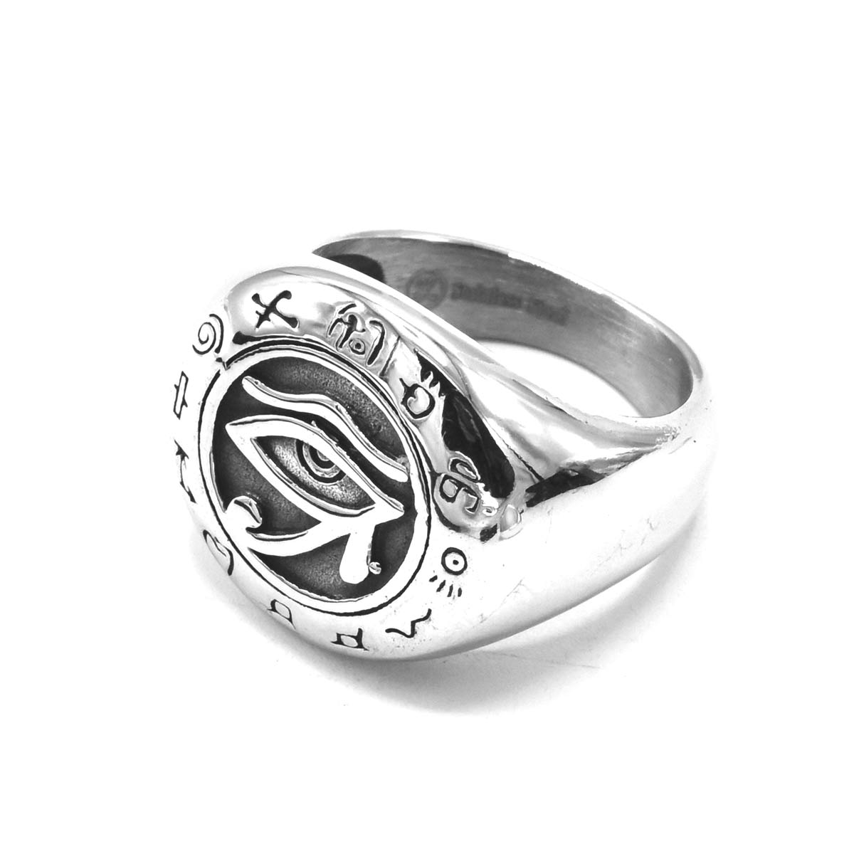 Kenzy Mii- Stainless Steel Ancient Egypt Eye of Horus Men's Ring