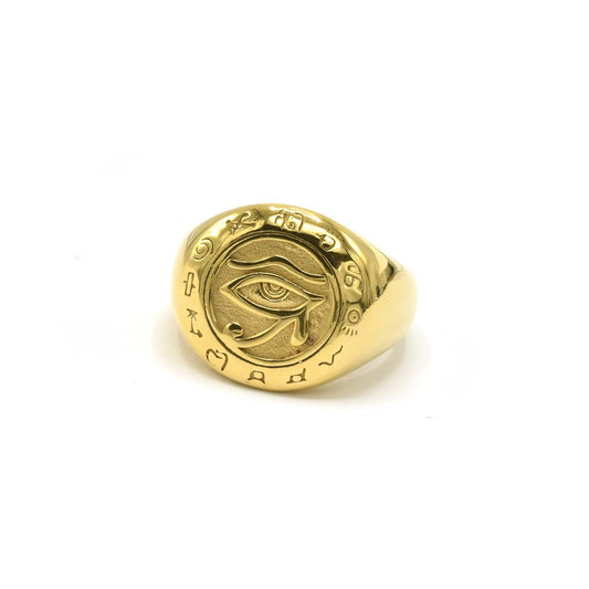 Kenzy Mii- Stainless Steel Sacred Eye of Horus Men's Ring