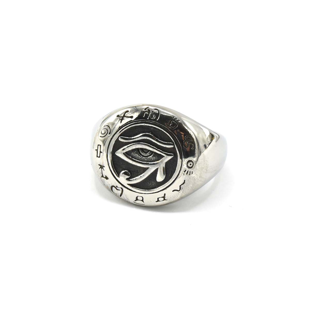Kenzy Mii- Stainless Steel Sacred Eye of Horus Men's Ring