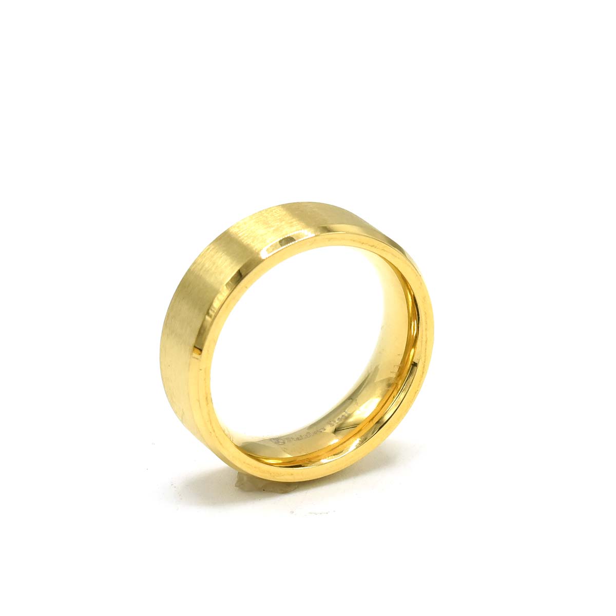 Kenzy Mii- Stainless Steel Groove Band Promise Men's Ring