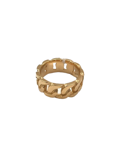 Kenzy Mii- Stainless Steel Casual Design Cuban Link Men's Ring