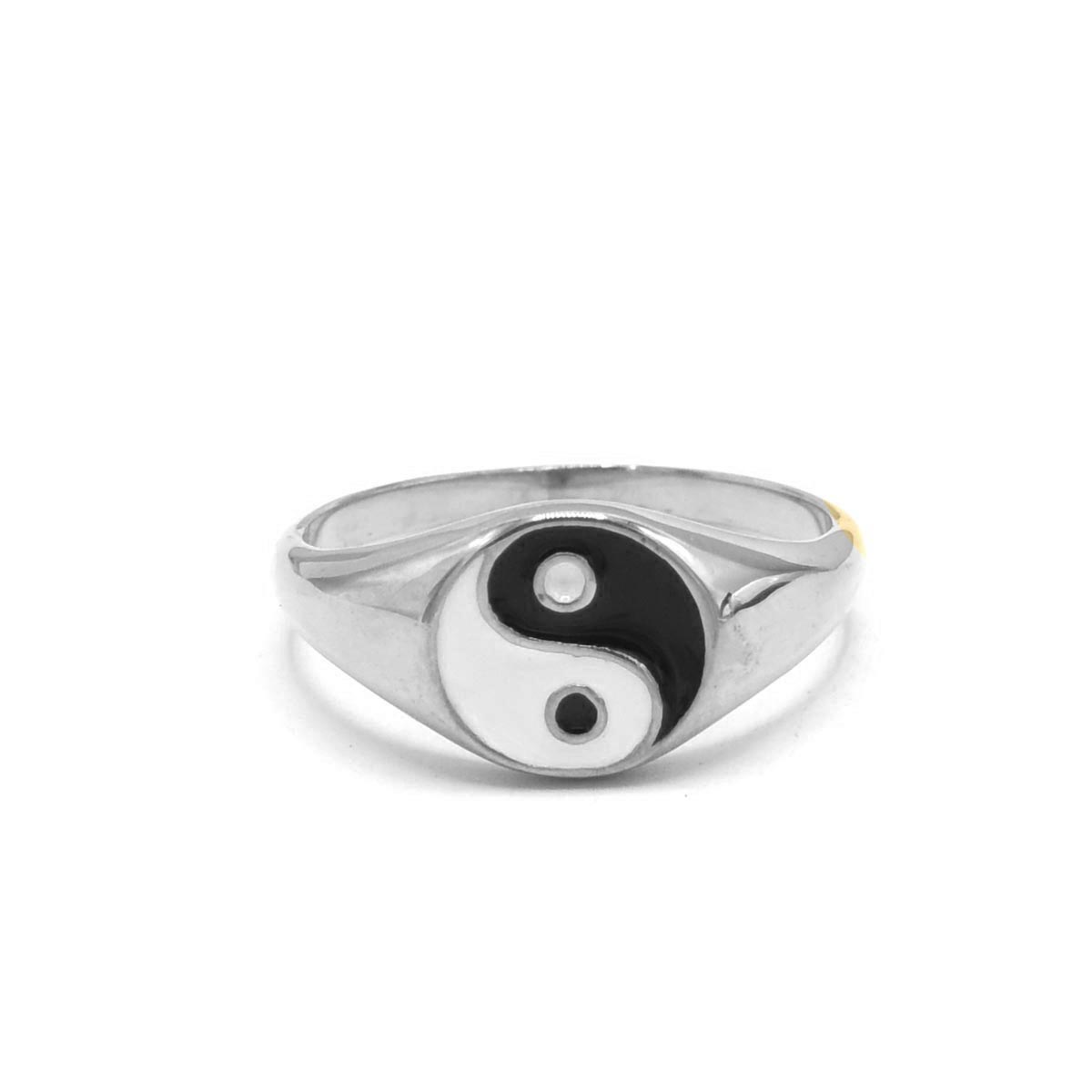 Kenzy Mii- Stainless Steel YIN YANG Chunky Signet Men's Ring