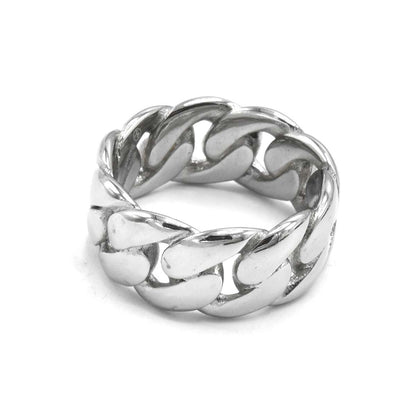 Kenzy Mii- Stainless Steel Thomas Sabo Cuban Link Men's Ring