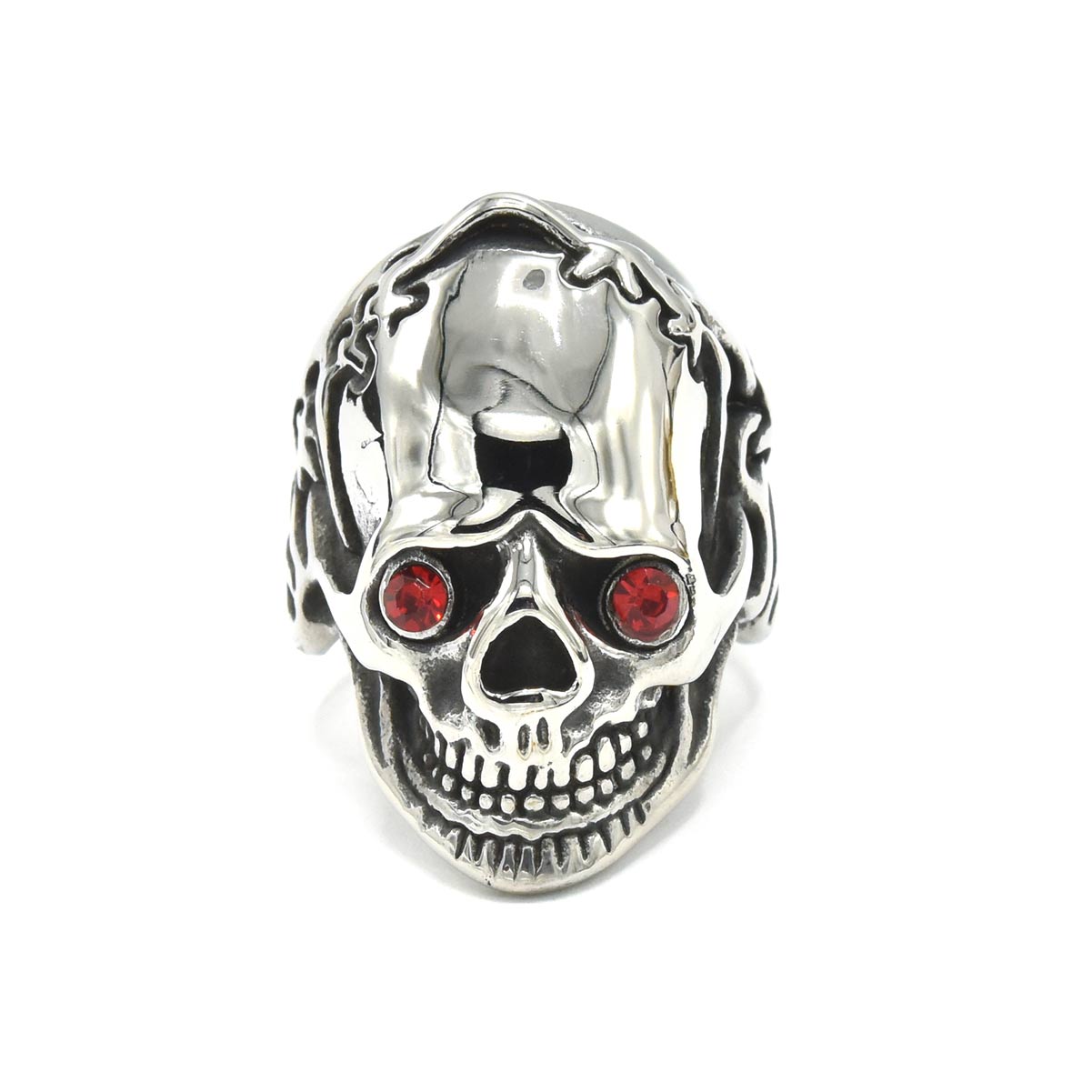 Kenzy Mii- Stainless Steel Skull Biker Punk Men's Ring