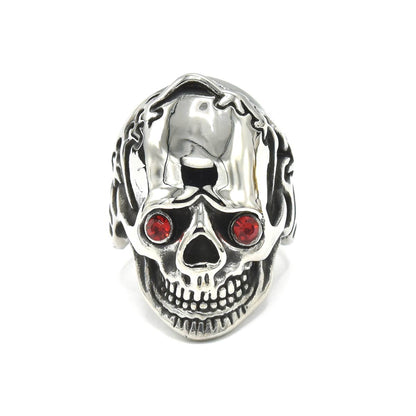 Kenzy Mii- Stainless Steel Skull Biker Punk Men's Ring