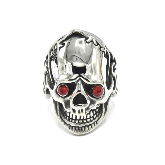 Kenzy Mii- Stainless Steel Skull Biker Punk Men's Ring