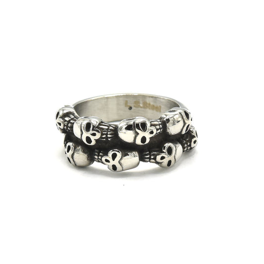 Kenzy Mii- Stainless Steel Vintage Skull Head Men's Ring