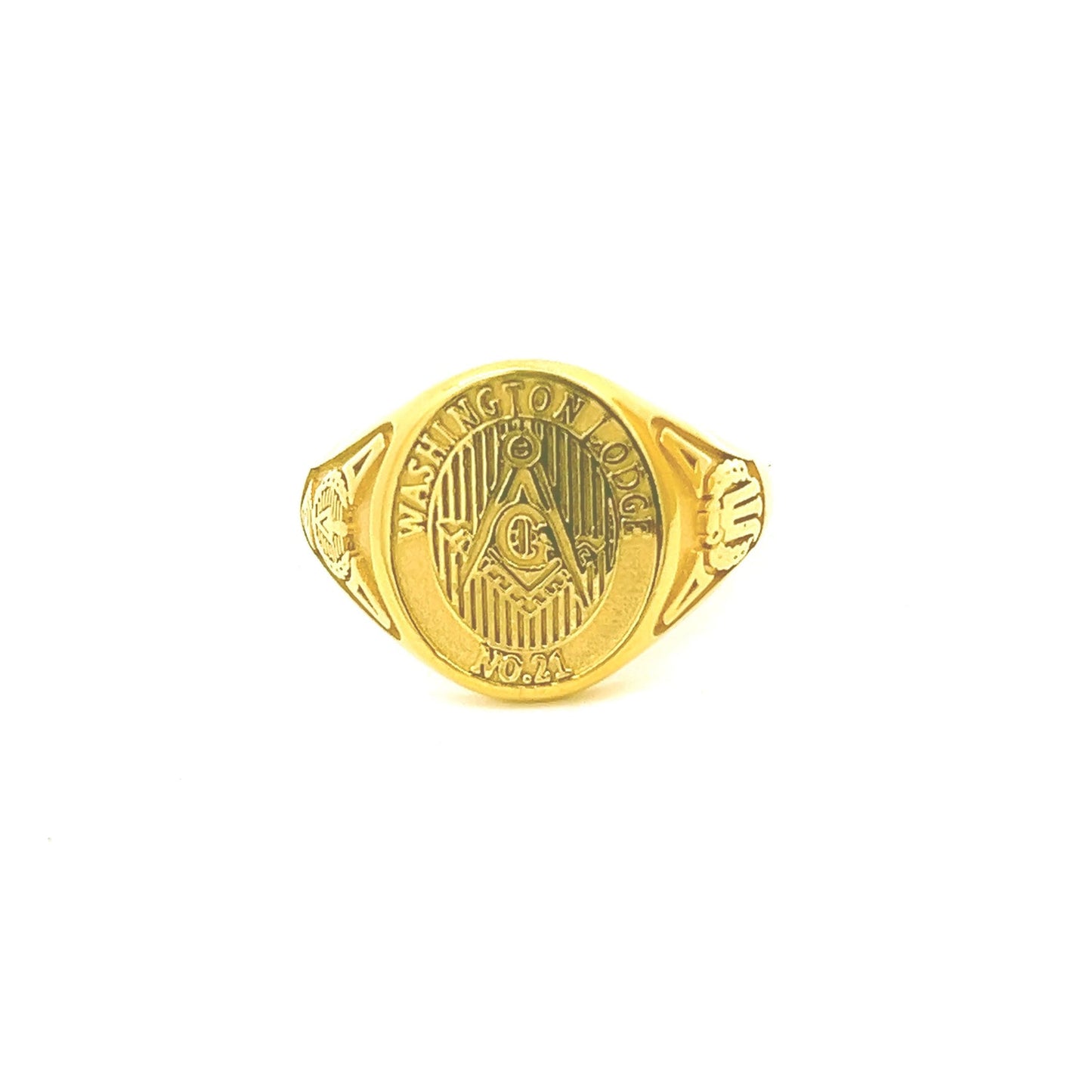 Kenzy Mii - Stainless Steel Master Mason Lodge Men's Ring