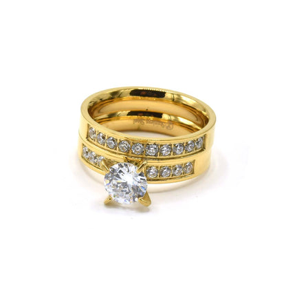 Kenzy Mii- Stainless Steel Couple Women's Ring