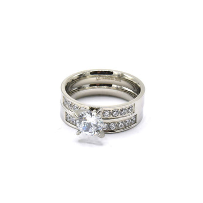 Kenzy Mii- Stainless Steel Couple Women's Ring