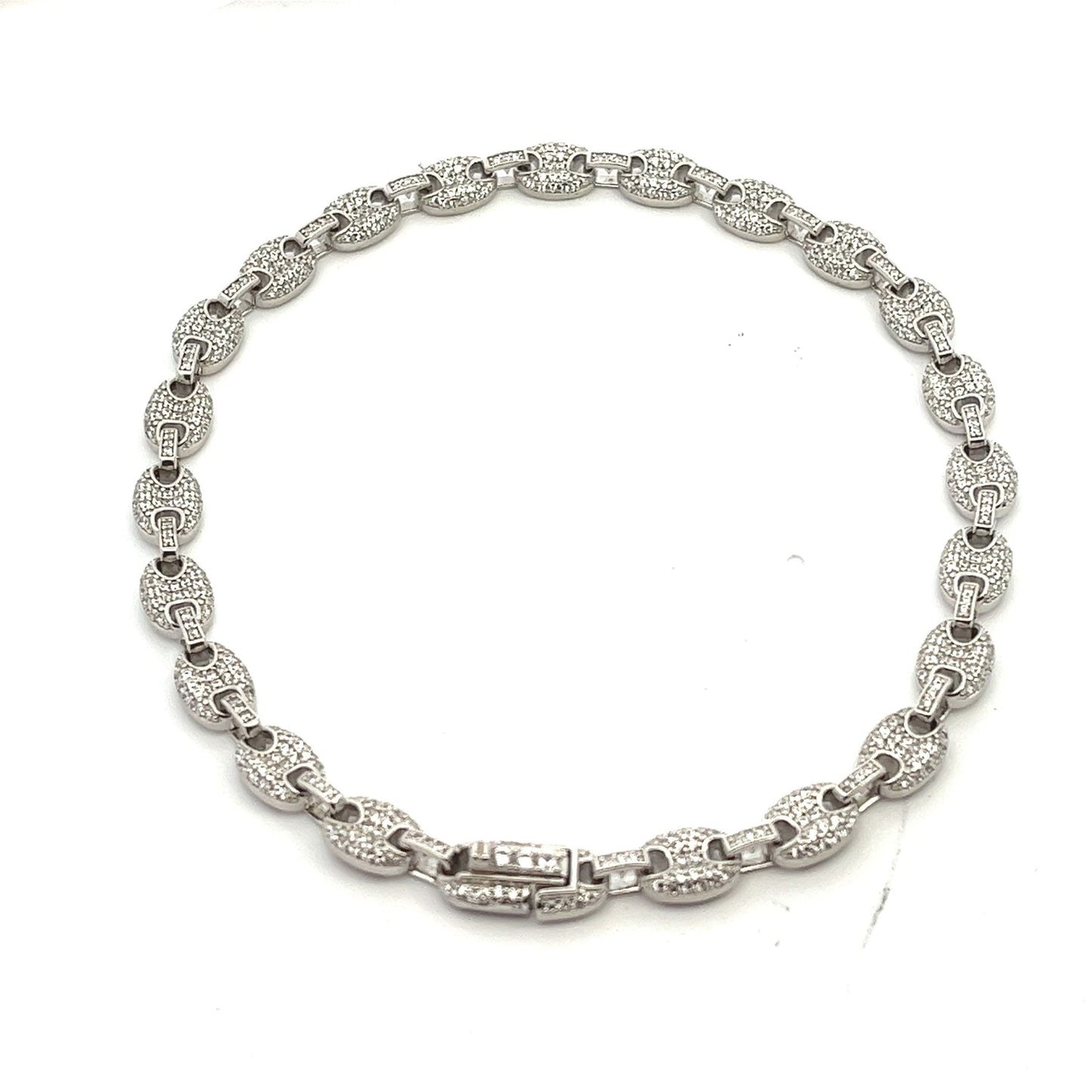 Kenzy Mii - 925 Sterling Silver Coffee Beans Women's Anklet