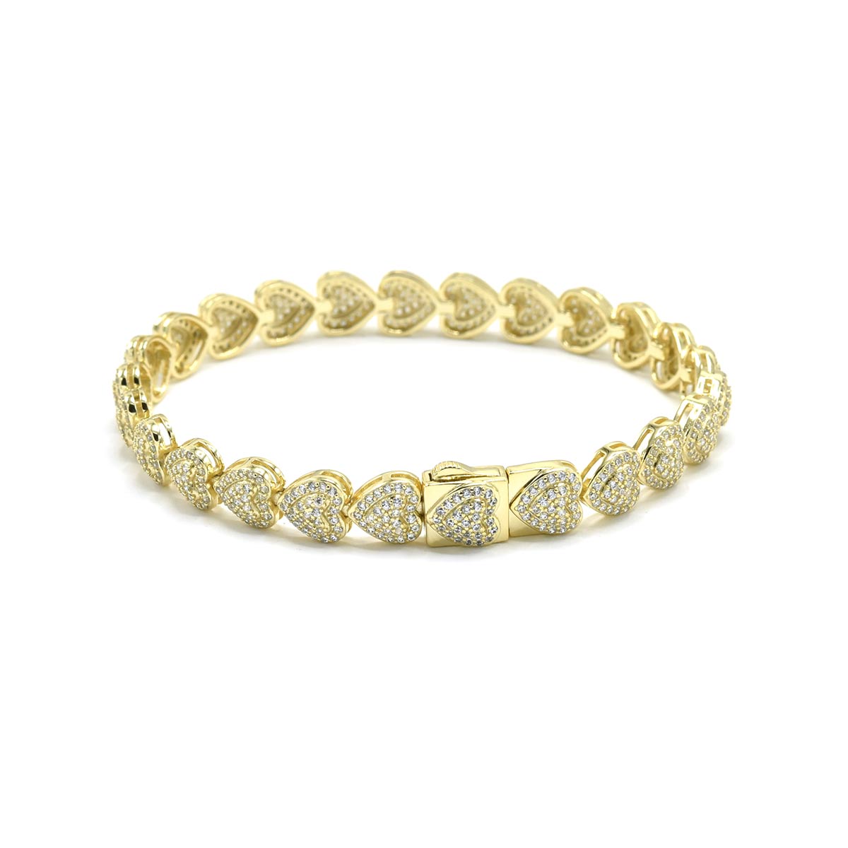 Kenzy Mii - 925 Sterling Silver Heartfelt Cuff Women's Bracelet
