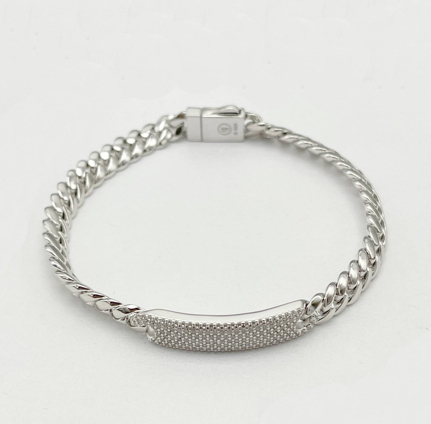 Kenzy Mii - 925 Sterling Silver Hearts bracelet With Stones Women's Bracelet
