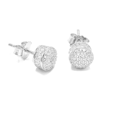 Kenzy Mii - 925 Sterling Silver David Yurman Cerise Men's Earings