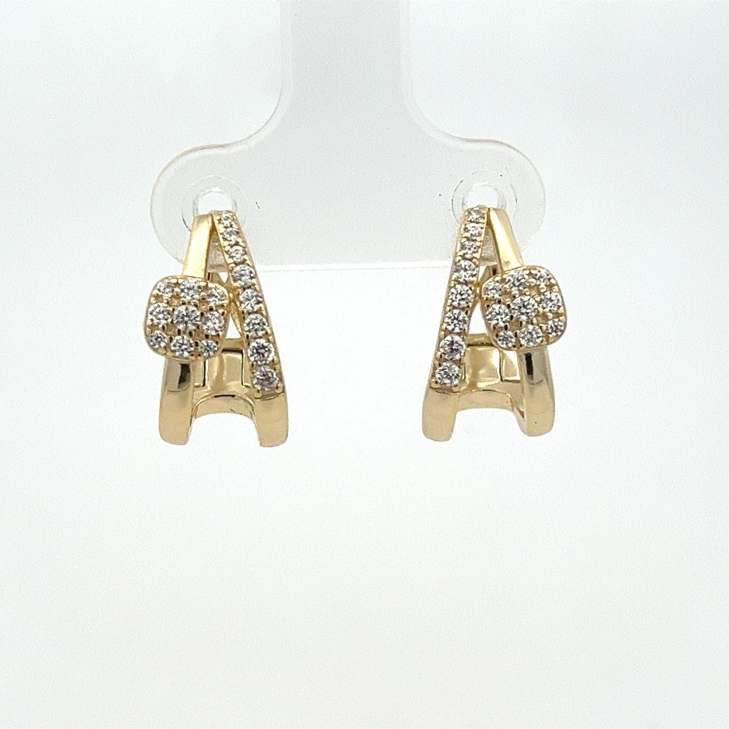 Kenzy Mii - 925 Sterling Silver Letter A Women's Earings