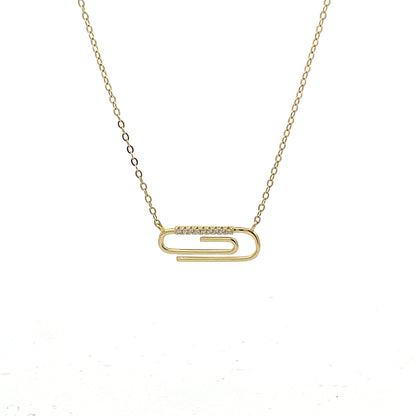 Kenzy Mii - 925 Sterling Silver PaperClip Women's Necklace