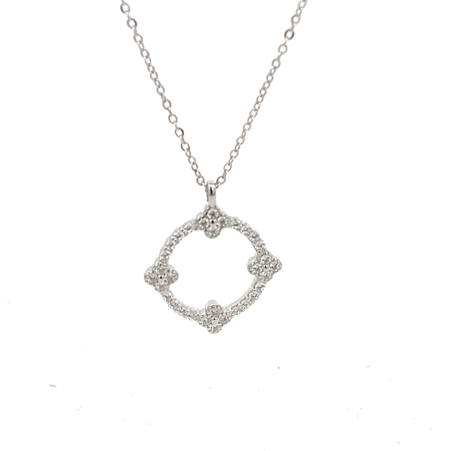 Kenzy Mii - 925 Sterling Silver Veritage Geometrical Cover Women's Necklace
