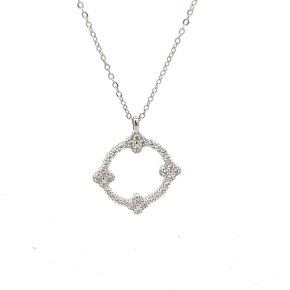 Kenzy Mii - 925 Sterling Silver Veritage Geometrical Cover Women's Necklace