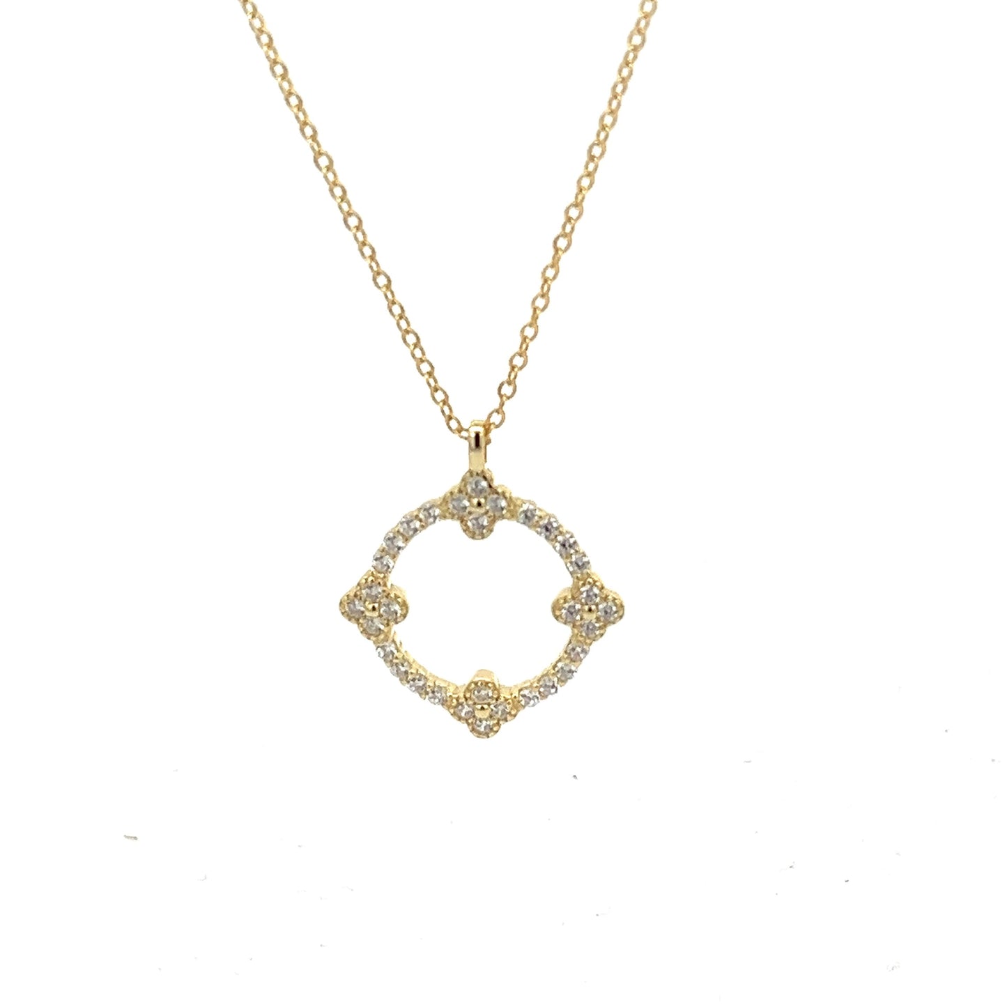 Kenzy Mii - 925 Sterling Silver Veritage Geometrical Cover Women's Necklace