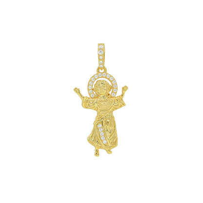 Kenzy Mii - 925 Sterling Silver Divine Child Men's Pendant