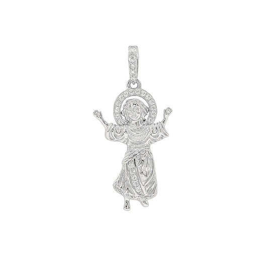 Kenzy Mii - 925 Sterling Silver Santo Nino De Atocha Men's Pendant