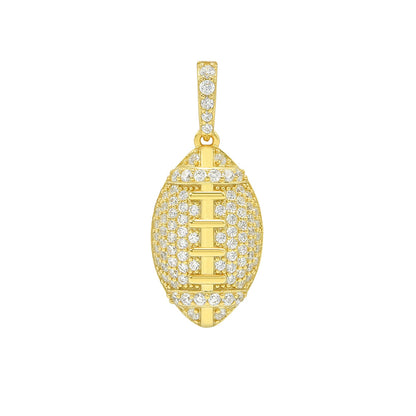 Kenzy Mii - 925 Sterling Silver American Football Men's Pendant