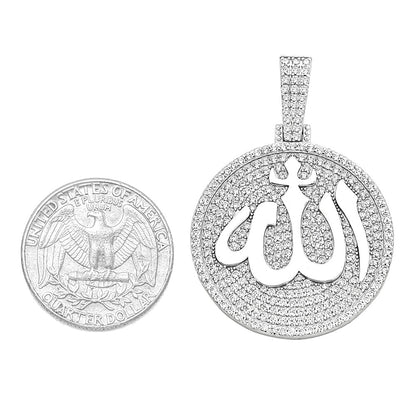 Kenzy Mii - 925 Sterling Silver ALLAH Name Men's Pendant
