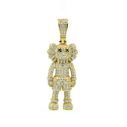 Kenzy Mii - 925 Sterling Silver Teddy Bear Fashion Men's Pendant