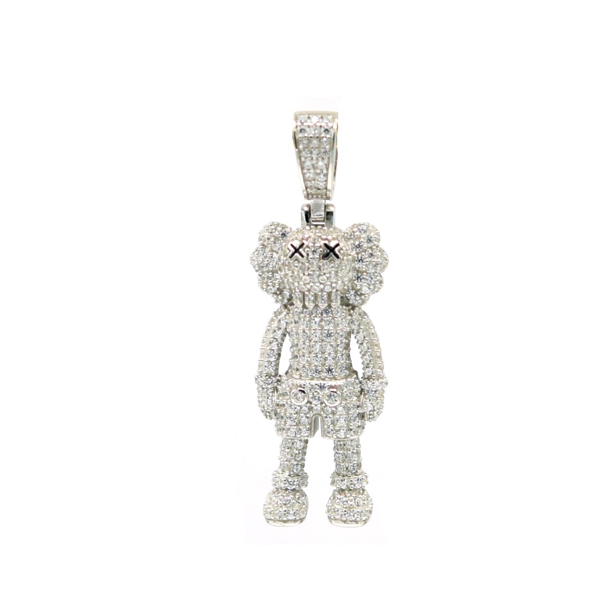 Kenzy Mii - 925 Sterling Silver Teddy Bear Fashion Men's Pendant