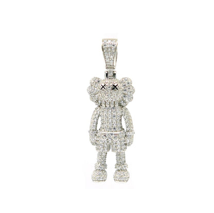 Kenzy Mii - 925 Sterling Silver Teddy Bear Fashion Men's Pendant