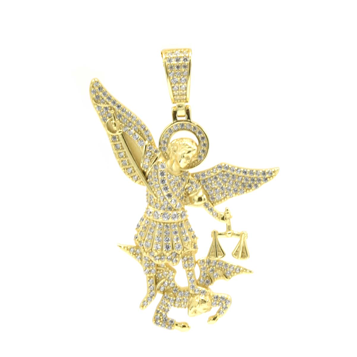 Kenzy Mii - 925 Sterling Silver New Michael The Archangel Men's Pendant