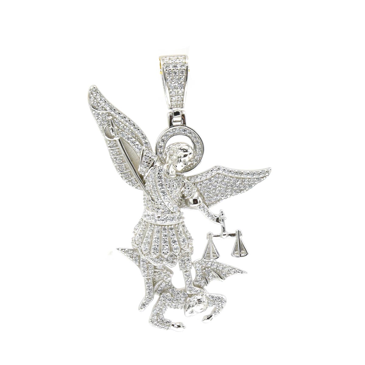 Kenzy Mii - 925 Sterling Silver New Michael The Archangel Men's Pendant