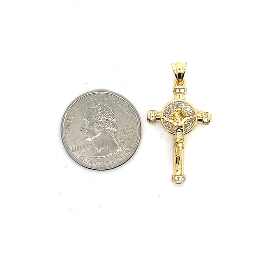 Kenzy Mii - 925 Sterling Silver Crucifix Jesus Men's Pendant