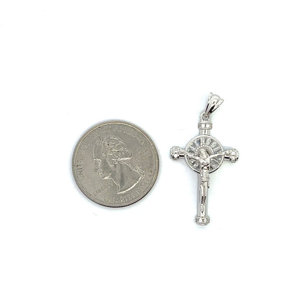Kenzy Mii - 925 Sterling Silver Crucifix Jesus Men's Pendant