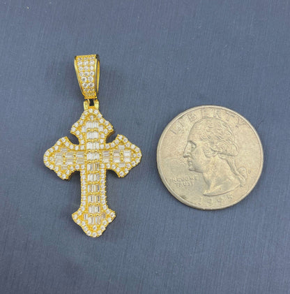 Kenzy Mii - 925 Sterling Silver Cross Men's Pendant