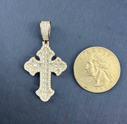 Kenzy Mii - 925 Sterling Silver Cross Men's Pendant