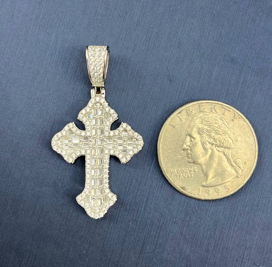 Kenzy Mii - 925 Sterling Silver Cross Men's Pendant