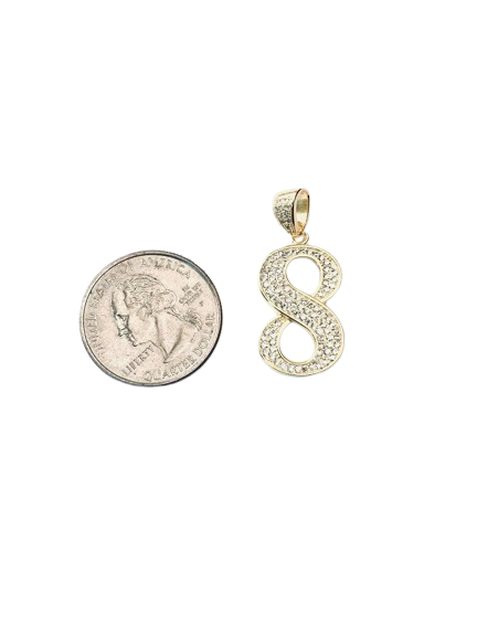 Kenzy Mii- 925 Sterling Silver Number Style Women's Pendant