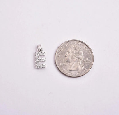 Kenzy Mii- 925 Sterling Spark Charm Crystal Alphabetic Rhinestone Women's Pendant