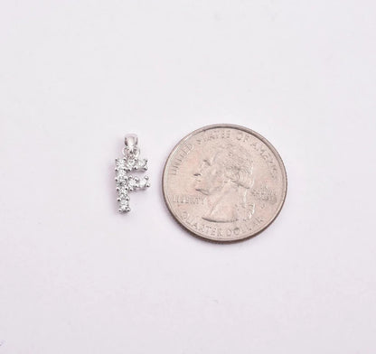 Kenzy Mii- 925 Sterling Spark Charm Crystal Alphabetic Rhinestone Women's Pendant