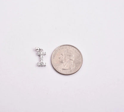 Kenzy Mii- 925 Sterling Spark Charm Crystal Alphabetic Rhinestone Women's Pendant